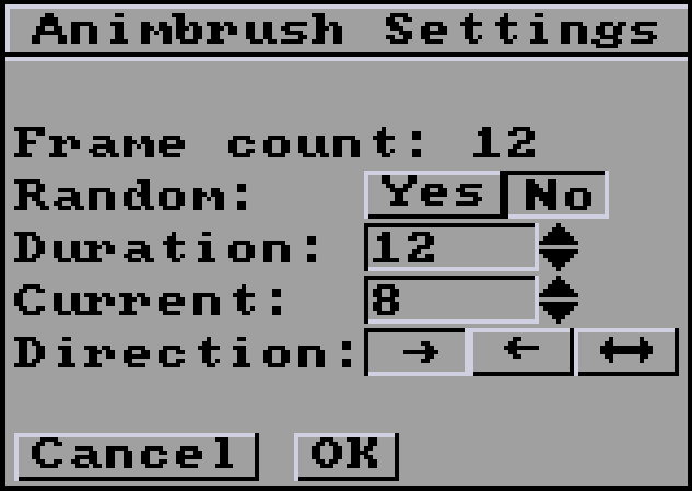 Anim Brush Settings